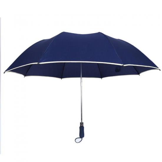 Reflective Piping Large Fold Umbrella
