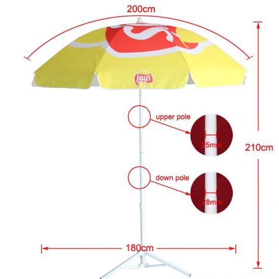 6.5 Feet Square Sun Umbrella